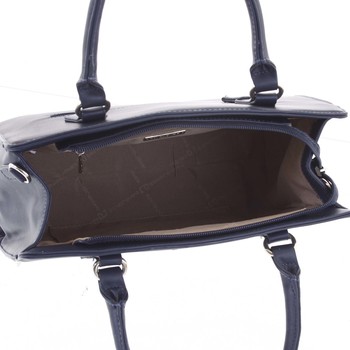 Elegantní květinová kabelka do ruky tmavě modrá - David Jones Agave