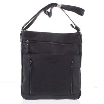 Velká dámská černá crossbody kabelka - Enrico Benetti Loffel