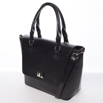 Elegantní pevná kabelka černá - Delami Amari