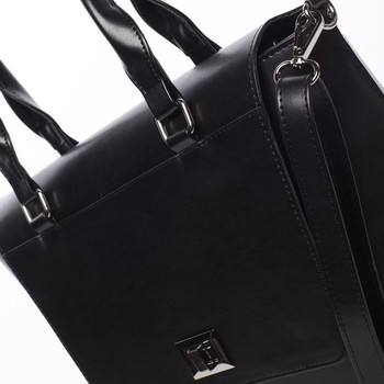 Elegantní pevná kabelka černá - Delami Amari