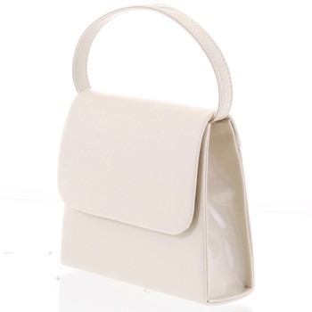 Luxusní dámské psaníčko/kabelka lakované béžové - Delami Viseria