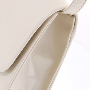 Luxusní dámské psaníčko/kabelka lakované béžové - Delami Viseria