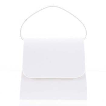 Luxusní dámské psaníčko/kabelka lakované bílé - Delami Viseria
