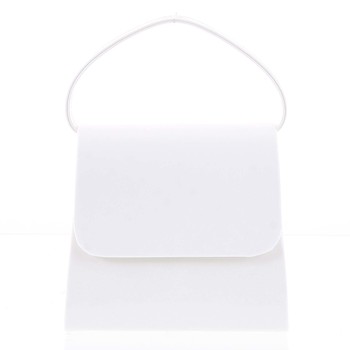 Luxusní dámské psaníčko/kabelka lakované bílé - Delami Viseria