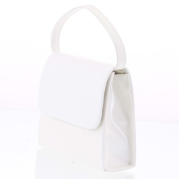 Luxusní dámské psaníčko/kabelka lakované bílé - Delami Viseria