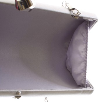 Exkluzivní malé dámské psaníčko stříbrné - Delami ZL2097