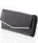 Dámská kožená lakovaná peněženka černá - Loren Aubrey