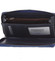 Luxusní velká hadí kožená modrá peněženka s odleskem - Lorenti 119SK