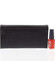 Elegantní lakovaná kožená černá peněženka - Loren 037RS