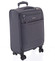 Nadčasový lehký látkový cestovní kufr šedý - Menqite Timeless M