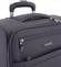 Nadčasový lehký látkový cestovní kufr šedý - Menqite Timeless L