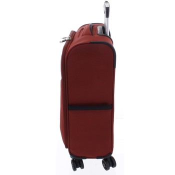 Nadčasový lehký látkový cestovní kufr červený - Menqite Timeless L