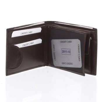 Pánská hnědá kožená volná peněženka - Tomas Paast