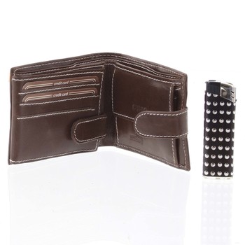 Moderní pánská kožená peněženka hnědá - BUFFALO Paise