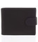 Jednoduchá pánská kožená černá peněženka - Delami 1313CND