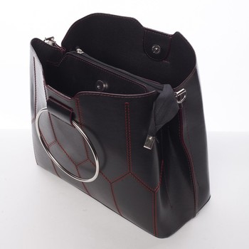 Luxusní dámská kabelka černo červená - Delami Gracelynn