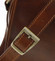 Větší pracovní kožená taška antukově hnědá - ItalY Equado Achilles