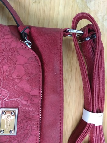 Atraktivní dámská crossbody kabelka vínová - Silvia Rosa Tamesis