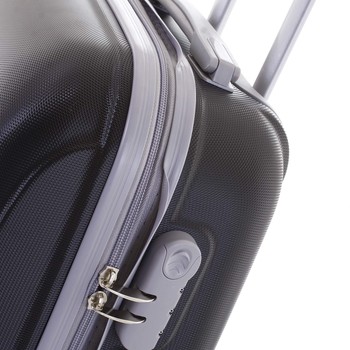 Kvalitní a elegantní pevný černý cestovní kufr - Agrado Peter M