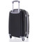 Kvalitní a elegantní pevný černý cestovní kufr - Agrado Peter S