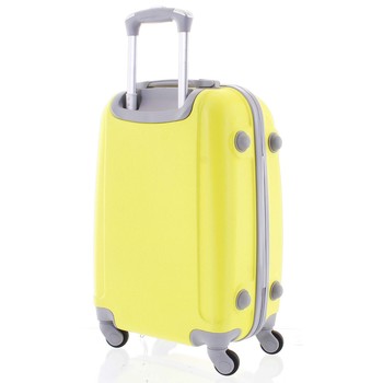 Kvalitní a elegantní pevný zářivě žlutý cestovní kufr - Agrado Peter M