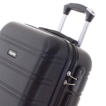 Kvalitní a elegantní pevný černý cestovní kufr - Agrado Michael L