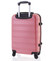 Kvalitní a elegantní pevný růžový cestovní kufr - Agrado Michael M
