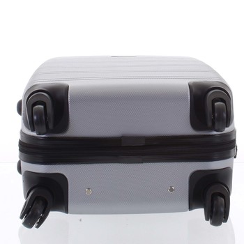 Kvalitní a elegantní pevný stříbrný cestovní kufr - Agrado Michael M