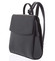 Luxusní stylový strukturovaný dámský batoh černý - Hexagona Luigi 