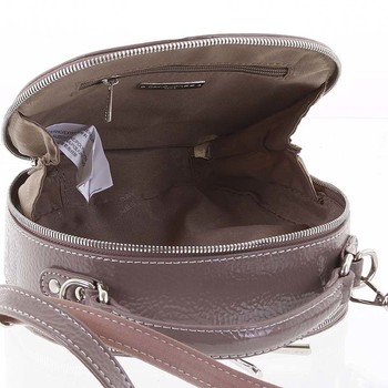 Exkluzivní dámská lesklá crossbody kabelka černá - David Jones Lucile