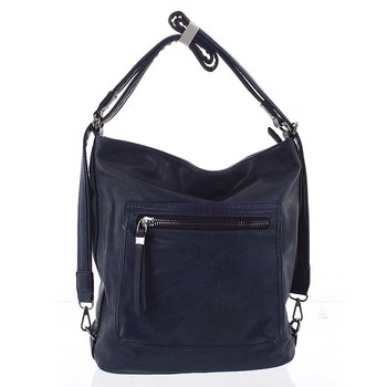 Moderní měkká kabelka batoh modrá - Delami Sawyer
