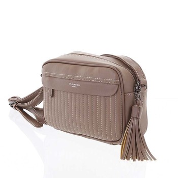 Trendy dámská tmavší růžová crossbody kabelka - David Jones Marcellia