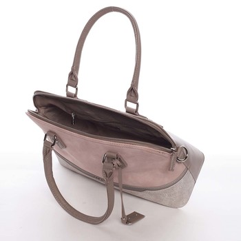 Větší originální a stylová růžová dámská kabelka - David Jones Valerie