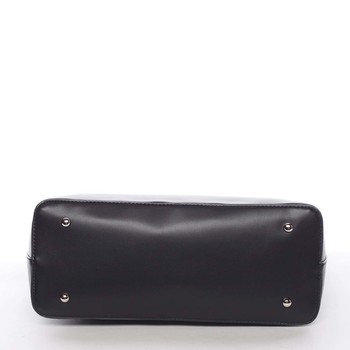 Velká elegantní hladká dámská černá kabelka - David Jones Emely