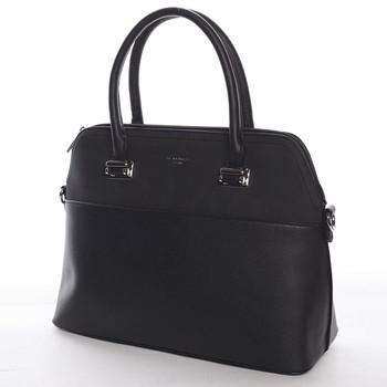 Větší dámská elegantní a módní černá kabelka - David Jones Angie