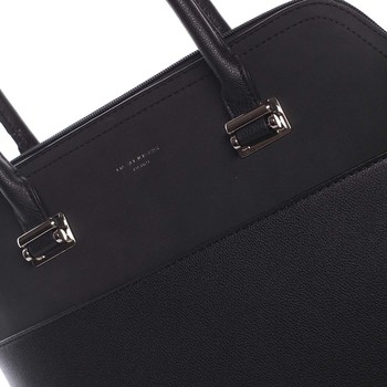 Větší dámská elegantní a módní černá kabelka - David Jones Angie