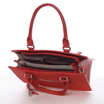 Jemná a elegantní dámská červená kabelka do ruky - David Jones Eliana