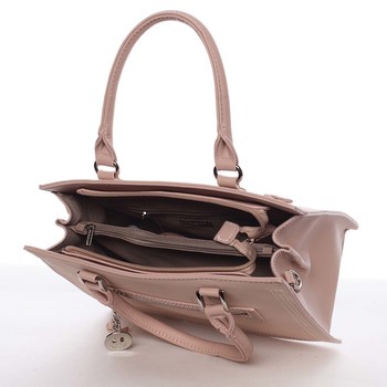 Jemná a elegantní dámská růžová kabelka do ruky - David Jones Eliana