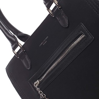 Jemná a elegantní dámská černá kabelka do ruky - David Jones Eliana
