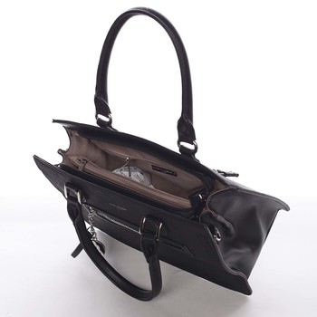 Jemná a elegantní dámská černá kabelka do ruky - David Jones Eliana