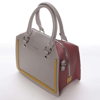 Malá originální dámská kabelka do ruky šedá - David Jones Aglaia