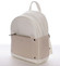Dámský bílý městský batoh s kapsičkou - David Jones Anthony