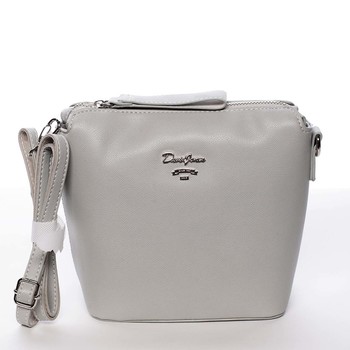 Malá světle šedá dámská crossbody kabelka - David Jones Olenka