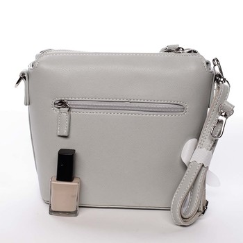 Malá světle šedá dámská crossbody kabelka - David Jones Olenka