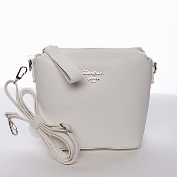 Malá bílá dámská crossbody kabelka - David Jones Olenka