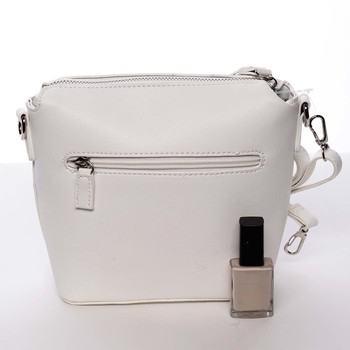 Malá bílá dámská crossbody kabelka - David Jones Olenka