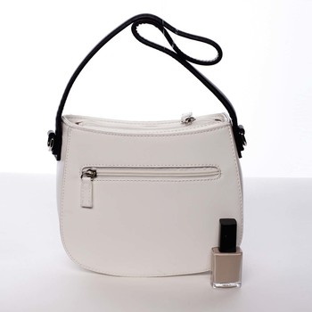 Elegantní listová crossbody kabelka bílá - David Jones Brigitte