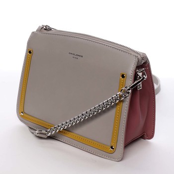 Malá originální crossbody kabelka šedá - David Jones Yuriko