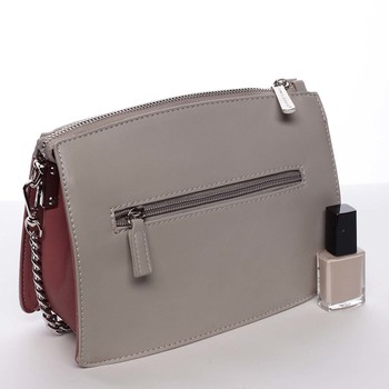 Malá originální crossbody kabelka šedá - David Jones Yuriko