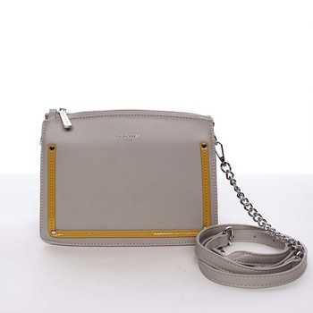 Malá originální crossbody kabelka šedá - David Jones Yuriko